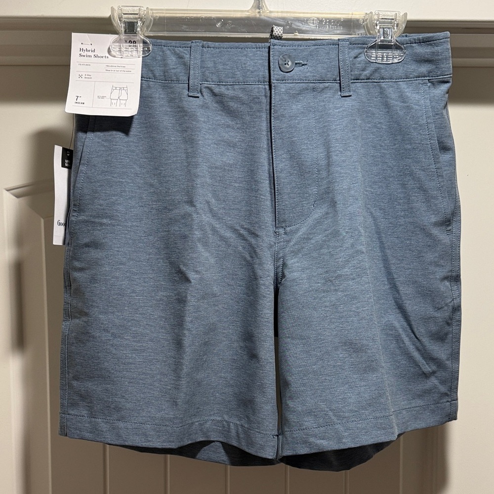 Men's Blue Hybrid Swim Shorts